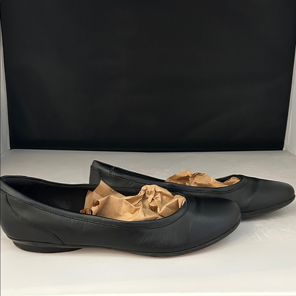 Clarks Classic Black Leather Loafers